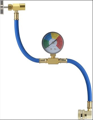 R134A Refrigerant Charge Hose, AC Recharge Hose with Gauge